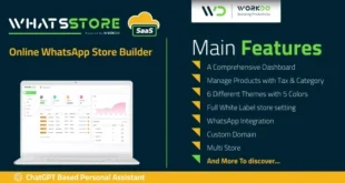 WhatsStore SaaS - Online WhatsApp Store Builder