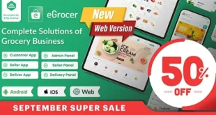 eGrocer v1.9.4 Nulled - Nhà cung cấp trực tuyến đa cửa hàng tạp hóa