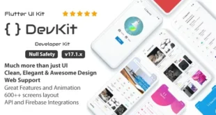 DevKit v17.1.3 – Mẫu ứng dụng Flutter UI Kit