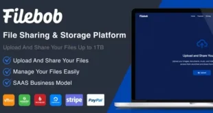 Filebob - File Sharing And Storage Platform (SAAS Ready)