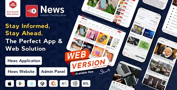 News v3.1.2 Nulled – Ứng dụng tin tức Flutter dành cho Android và iOS