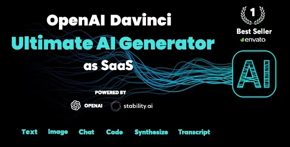 OpenAI Davinci v2.8 Nulled – Trợ lý viết AI và người tạo nội dung