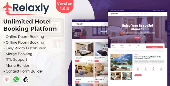 Relaxly v1.0 – Đặt phòng khách sạn