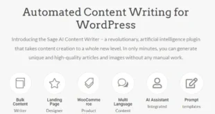 Sage AI v2.1 Nulled – Automated Content Writing for WordPress Plugin