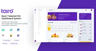 Tairo v1.3.0 – Hệ thống bảng điều khiển CSS Nuxt Tailwind đa năng