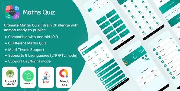 Ultimate Maths Quiz : Brain Challenge with admob ready to publish