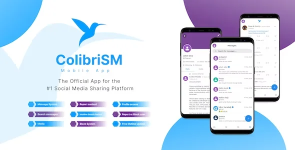 Ứng dụng Flutter di động ColibriSM v1.0.5