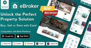 eBroker v1.0.8 Nulled – Ứng dụng Flutter Mua-Thuê-Bán Bất động sản