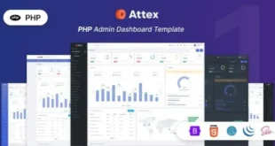 Attex v1.0 – Mẫu bảng điều khiển và quản trị viên PHP