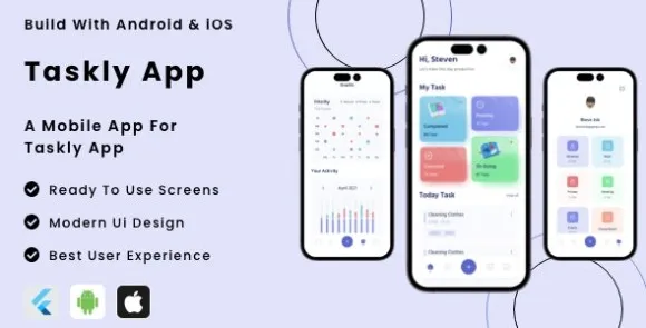 Ứng dụng Tasky v1.0 – Mẫu ứng dụng di động Flutter