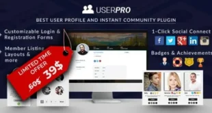 UserPro v5.1.5 Nulled – Hồ sơ người dùng và cộng đồng