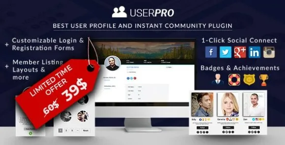 UserPro v5.1.5 Nulled – Hồ sơ người dùng và cộng đồng