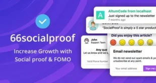 66socialproof v39.0.0 Nulled – Tập lệnh thông báo bằng chứng xã hội và tiện ích FOMO (SAAS)