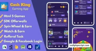 Cash King v8.0 Nulled – Ứng dụng kiếm tiền trên Android