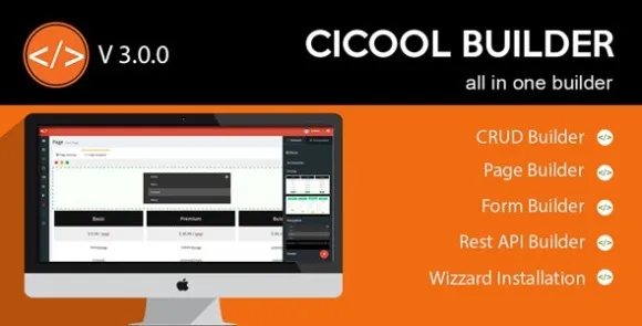 Cicool v3.4.4 – Trang, Biểu mẫu, API còn lại và Tập lệnh trình tạo CRUD