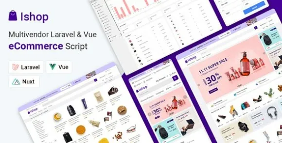 Ishop v3.1.1 Nulled – Multivendor Laravel & Vue eCommerce CMS PHP Script