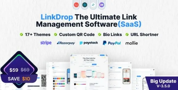 Linkdrop v2.5.3 Nulled – Công cụ quản lý liên kết SaaS