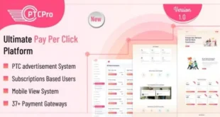 PTC Pro v1.2 Nulled – Tập lệnh nền tảng trả tiền cho mỗi lần nhấp chuột hoàn chỉnh