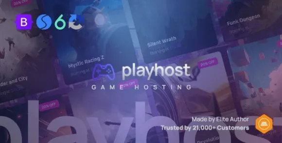 Playhost v1.0.0 – Mẫu trang web máy chủ lưu trữ trò chơi