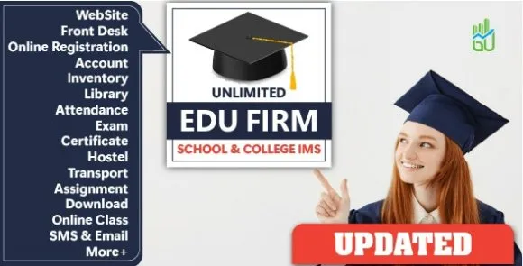 Unlimited Edu Firm (23 Nov 2023) Nulled – Quản lý thông tin trường học