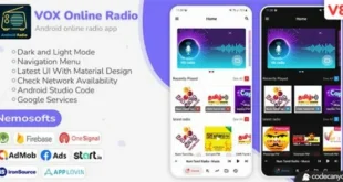 VOX v8.0 Nulled – Nguồn ứng dụng radio trực tuyến Android