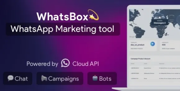 WhatsBox v1.4.0 – Tiếp thị WhatsApp – Người gửi hàng loạt, Trò chuyện, Bot