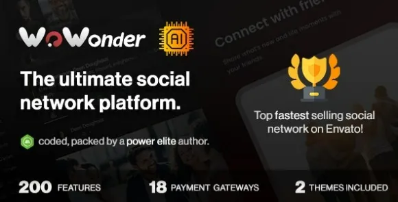 WoWonder v4.3.1 Nulled – Tập lệnh nền tảng mạng xã hội