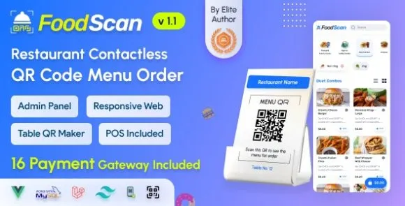 FoodScan v1.0 – Trình tạo menu nhà hàng bằng mã QR