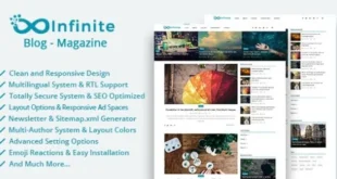 Infinite v4.4 Nulled – Tập lệnh Blog & Tạp chí