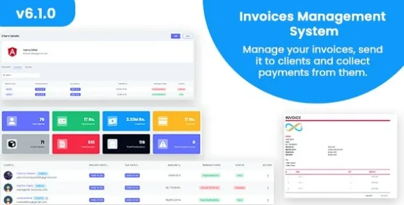 InfyInvoices v7.0.4 – Hệ thống quản lý hóa đơn