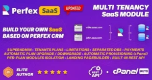 Mô-đun SaaS cho Perfex CRM v1.0.8 – Tiện ích hỗ trợ nhiều người thuê