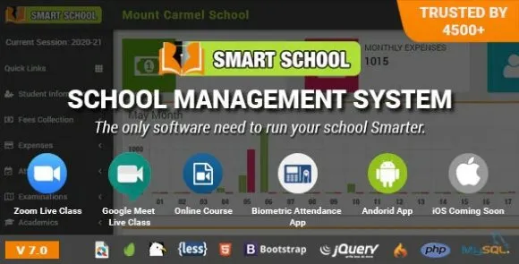 Smart School v7.0.0 Nulled – Hệ thống quản lý trường học