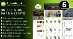 StoreMart SaaS v3.4 Nulled – Tập lệnh xây dựng trang web doanh nghiệp bán sản phẩm trực tuyến