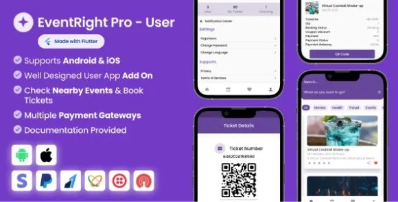 Ứng dụng người dùng cho EventRight Pro v1.4.0