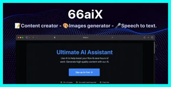 66aix v22.0.0 Nulled – Nội dung AI, Chat Bot, Trình tạo hình ảnh