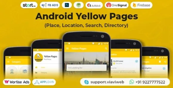 Android Yellow Pages v1.4 (Địa điểm, Vị trí, Tìm kiếm, Thư mục) Nguồn ứng dụng