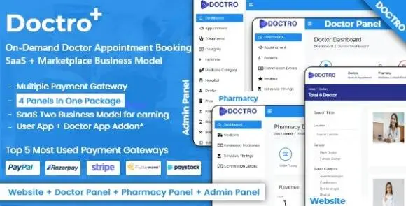 Doctro v6.0 Nulled – Đặt lịch hẹn với bác sĩ theo yêu cầu