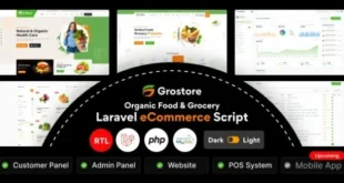 GroStore v4.0 – Thực phẩm & Tạp hóa với bảng điều khiển dành cho quản trị viên