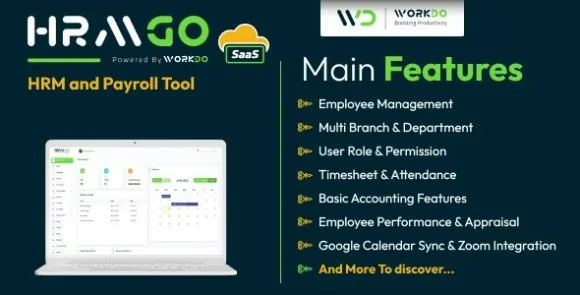 HRMGo SaaS v6.1 Nulled – Công cụ quản lý nhân sự và tính lương