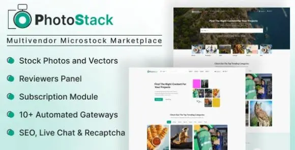 PhotoStack v1.0 – Tập lệnh PHP dành cho thị trường đa nhà cung cấp Microstock