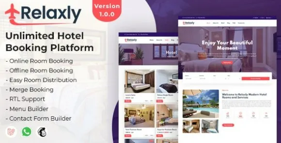 Relaxly v1.1.1 Nulled – Nền tảng đặt phòng khách sạn