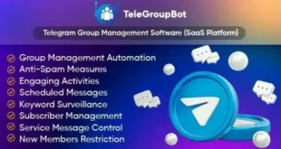 TeleGroupBot v1.6 Nulled – Phần mềm quản lý nhóm Telegram