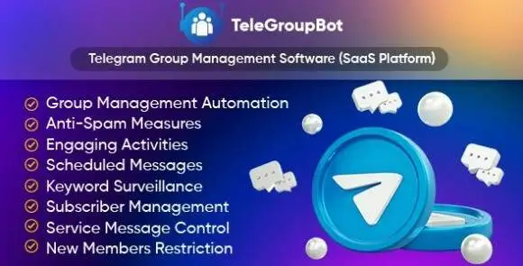 TeleGroupBot v1.6 Nulled – Phần mềm quản lý nhóm Telegram