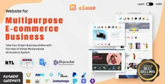 eShop Web v2.8.2 Nulled – Thị trường thương mại điện tử