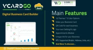 vCardGo SaaS v5.0 Nulled – Trình tạo danh thiếp kỹ thuật số