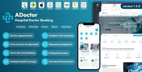 ADoctor v1.3.0 Nulled – Đặt chỗ bác sĩ