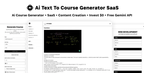 Ai Course Generator v1.0 – Thanh toán nội dung video và hình ảnh