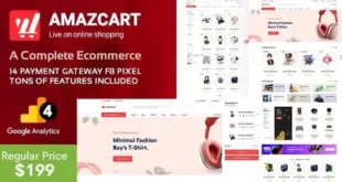 AmazCart v4.0 Nulled – Tập lệnh đa nhà cung cấp CMS