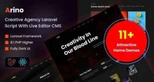 Arino v3.1 Nulled – Tập lệnh Laravel của Cơ quan sáng tạo