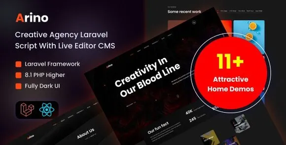 Arino v3.1 Nulled – Tập lệnh Laravel của Cơ quan sáng tạo